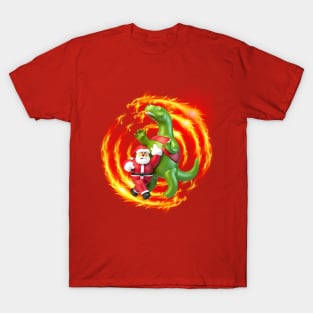 Santasaurus Rex T-Shirt